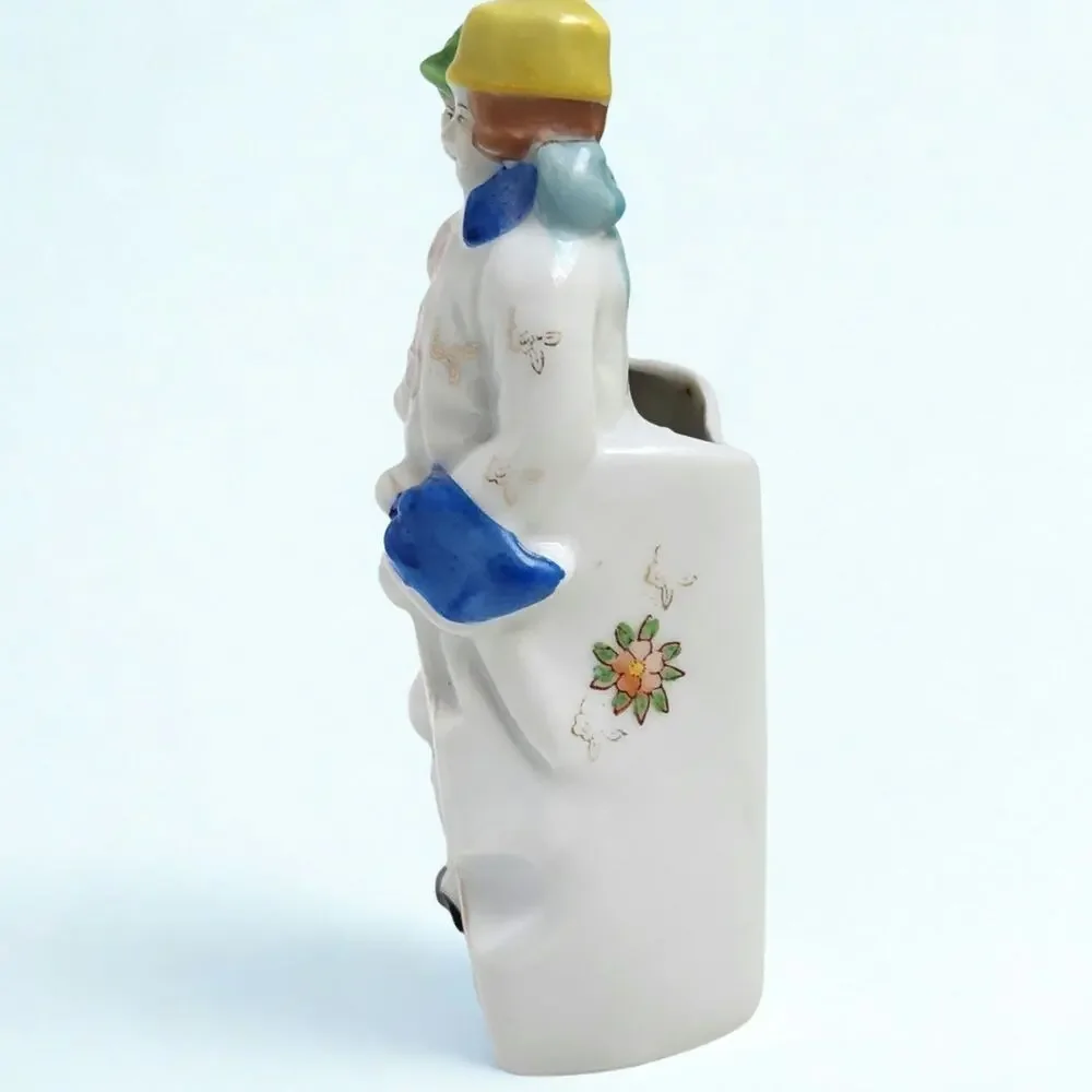 Antique Japanese Porcelain Wall Pocket Vase | Hotta Yu Shoten | 1920s–1930s